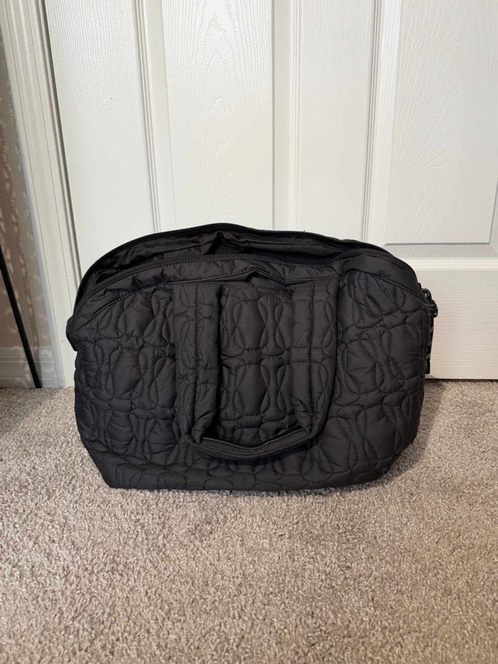 lululemon athletica Quilted Black Travel Bag